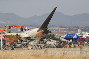 At least 85 dead in fiery South Korea airliner crash, two crew rescued