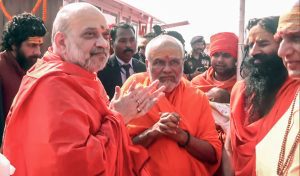 Mahakumbh: Union Minister Amit Shah takes holy dip at Sangam