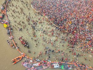 More than 1.59 million devotees take dip in Sangam despite chilly weather on day 9 of Maha Kumbh