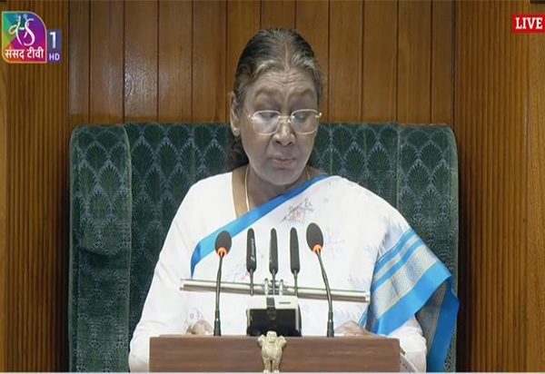 Govt committed to welfare of poor, middle class: Prez Murmu in Parliament address