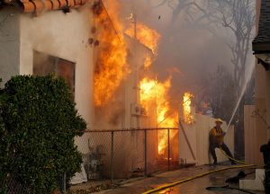 Hollywood Hills burn as LA engulfed by 'the big one'