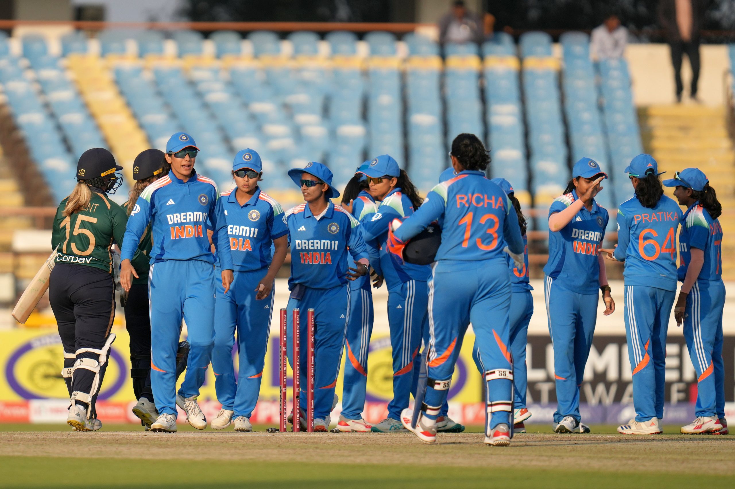 Team India Women crush Ireland by 304 Runs to sweep ODI series 3-0