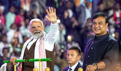 PM Modi congratulates Himanta Biswa Sarma on taking oath as Assam chief minister