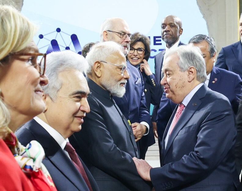 PM Modi meets UN Secretary-General on AI Action Summit sidelines