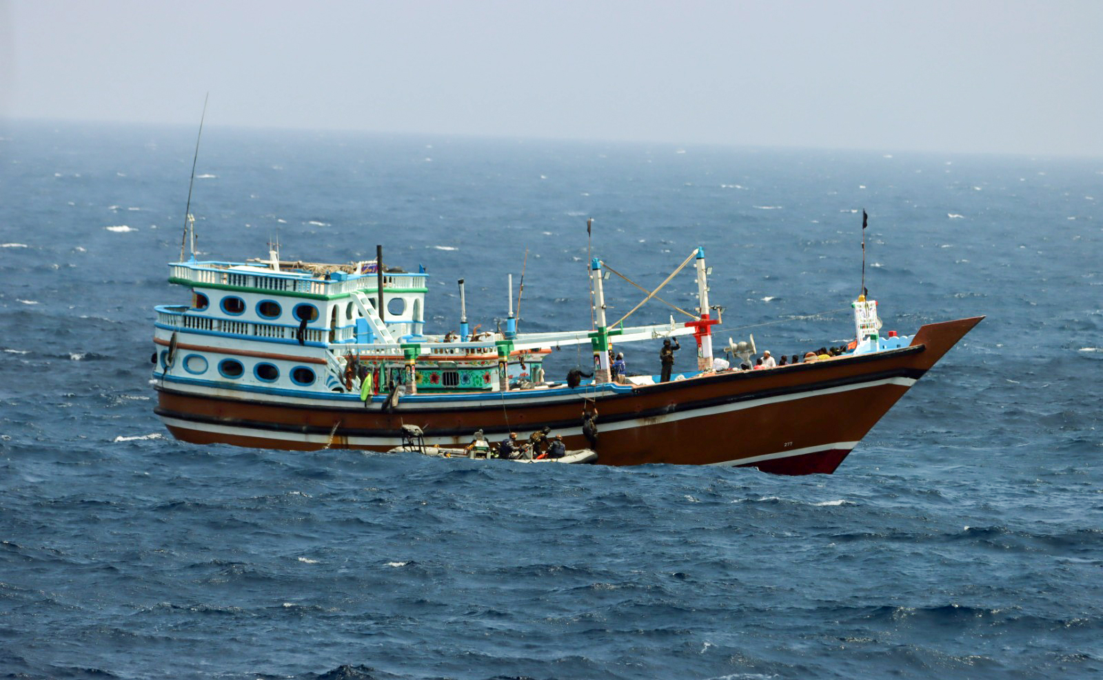 INS Tarkash assists Iranian Dhow in Indian Ocean rescue mission