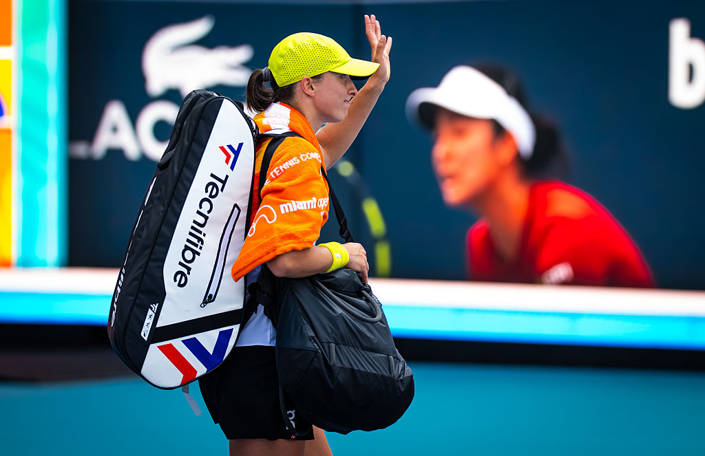 Philippine wildcard Eala stuns Swiatek to reach Miami semis, Raducanu out