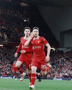 Liverpool restore 12-point lead as Jota seals win over Everton