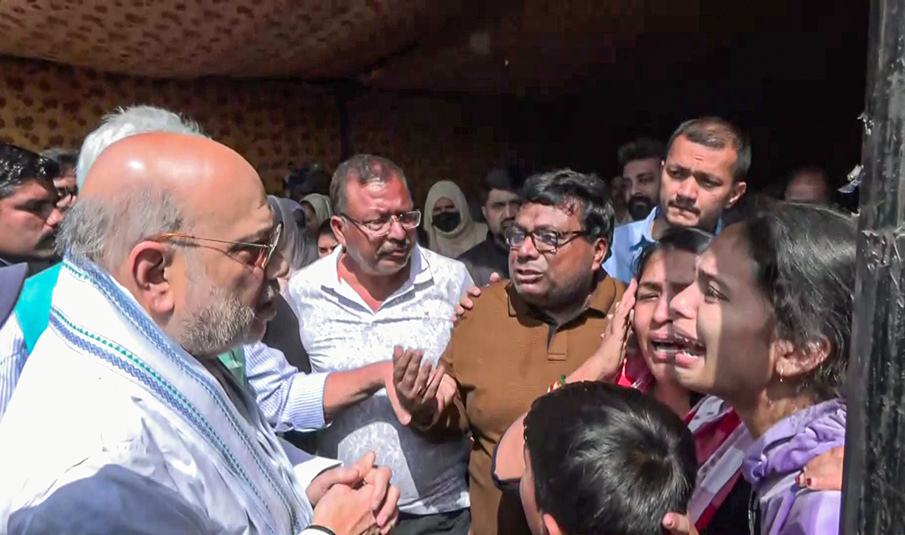 HM Amit Shah visits Pahalgam terror attack site, pays tribute to victims