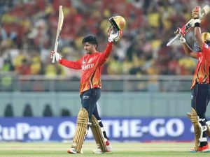 Arya's sparkling century propels Punjab to IPL win over Chennai