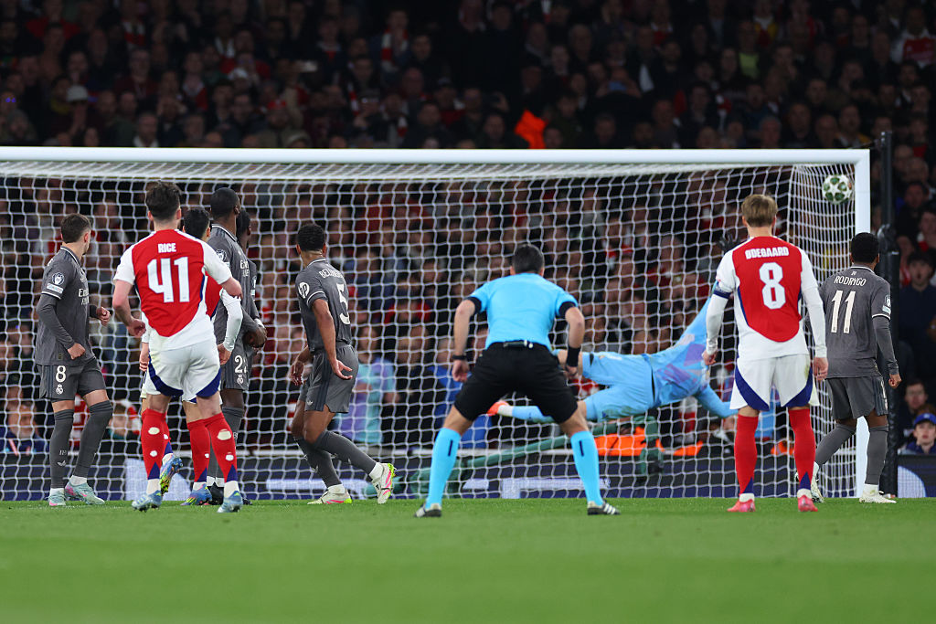 Rice’s stunning free kick double fires Arsenal to 3-0 win over Real Madrid