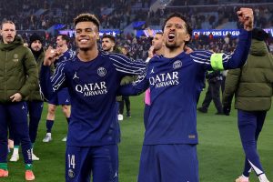 PSG survive Aston Villa scare to reach Champions League semis