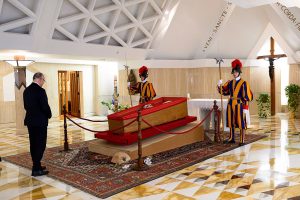 Pope Francis' body lies in state at St Peter's ahead of funeral