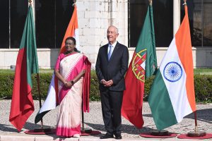 President Droupadi Murmu arrives in Portugal; meets Portuguese President, leads delegation-level talks