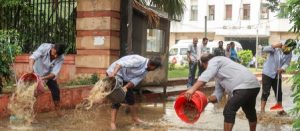 Heavy rain disrupts life in Delhi; flights affected, IMD issues red alert