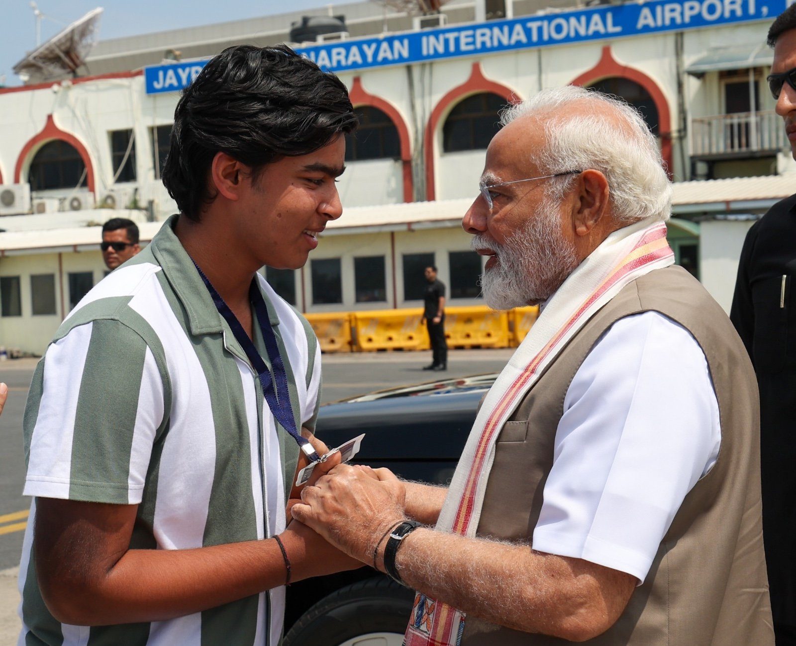 PM Modi meets IPL star Vaibhav Suryavanshi and his parents in Patna