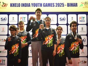 Khelo India Youth Games 2025: Rajasthan clinches first gold in air pistol mixed team event