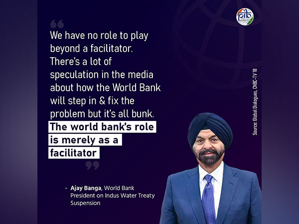 World Bank has no role beyond a facilitator on Indus Waters Treaty issue: President Ajay Banga