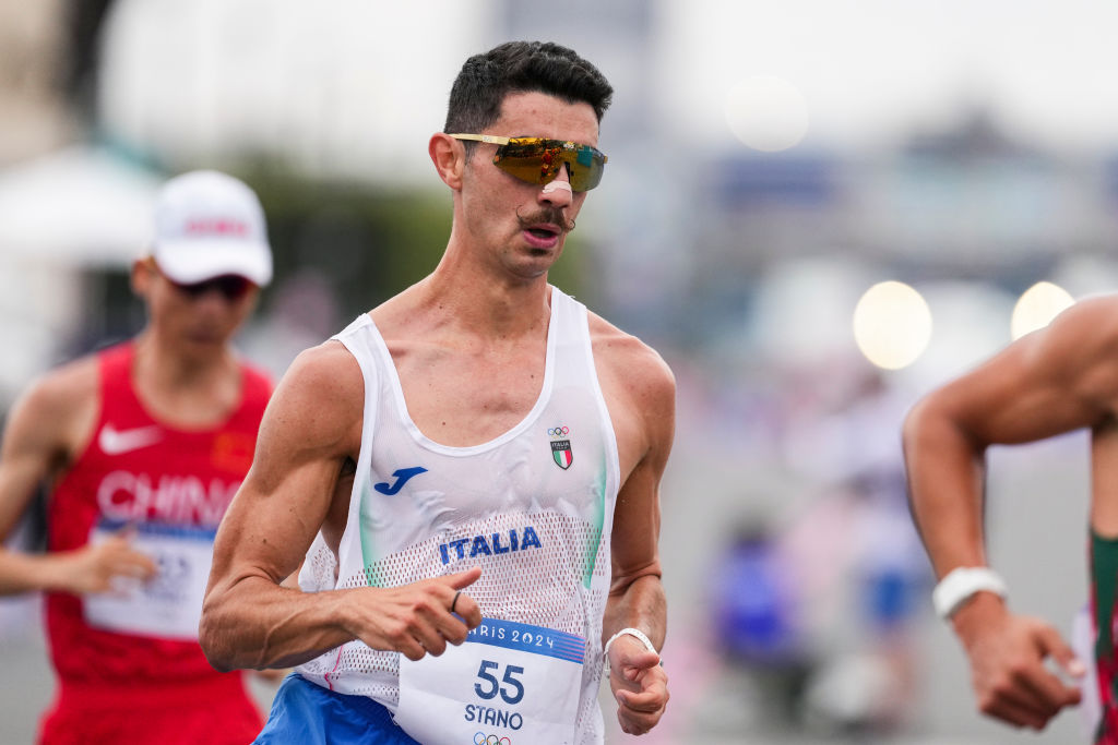 Italy’s Stano breaks 35-km race walk world record