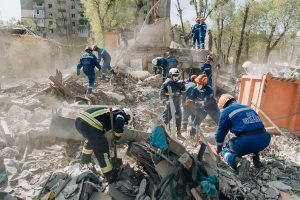 Russia's drone attack on Kyiv injures 11, sparks residential fires, Ukraine says