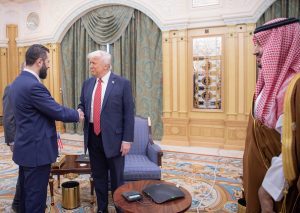 Trump meets Syrian president, says he is looking into normalising ties