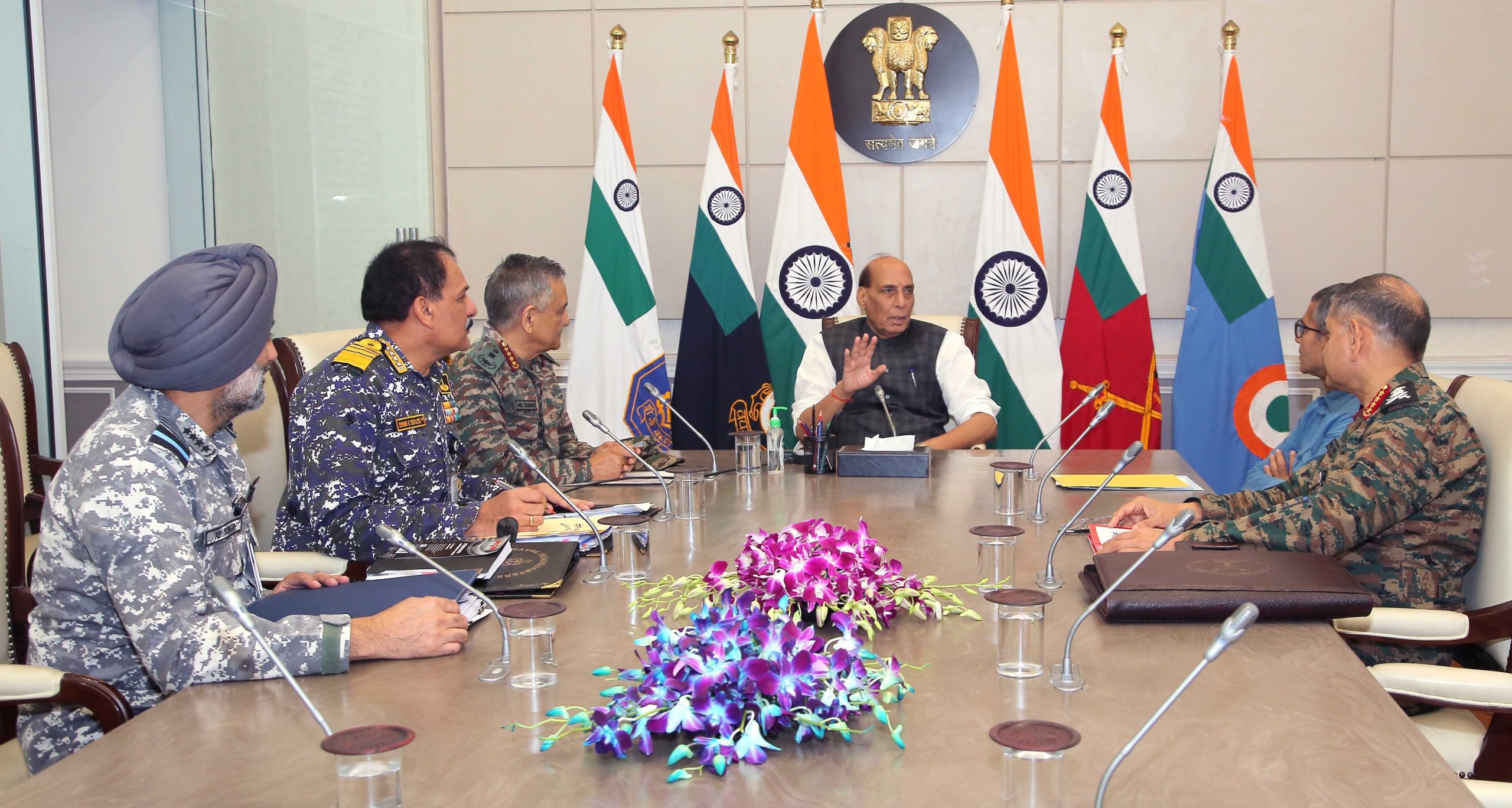 Rajnath Singh holds high-level security meeting with defence chiefs amid escalating tensions with Pakistan