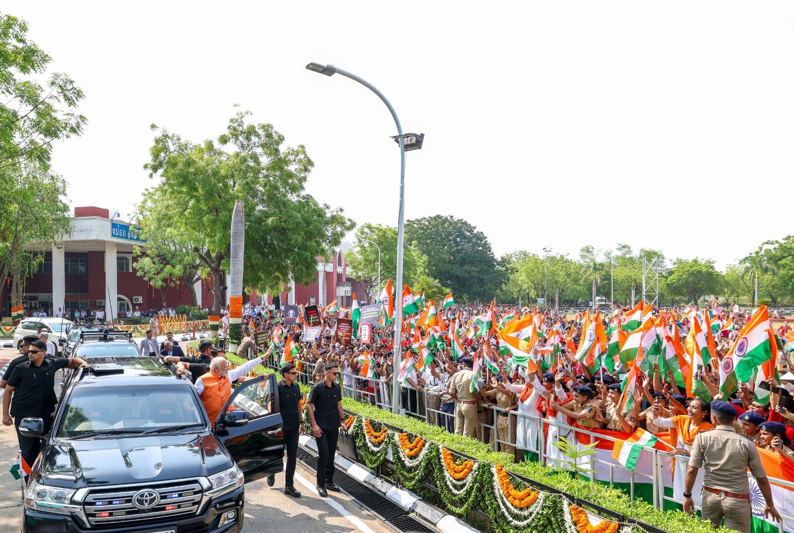 PM Modi holds roadshow in Vadodara, kicks off two-day Gujarat visit to inaugurate key projects