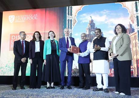 Dharmendra Pradhan hands over Letter of Intent to University of Liverpool for Bengaluru campus