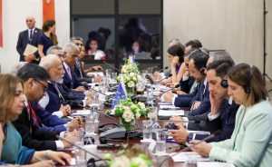 Prime Minister Modi holds bilateral talks with Cyprus President Christodoulides in Nicosia