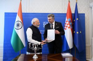 PM Modi receives special gift in Zagreb - Sanskrit grammar written by Croatian missionary in 1790