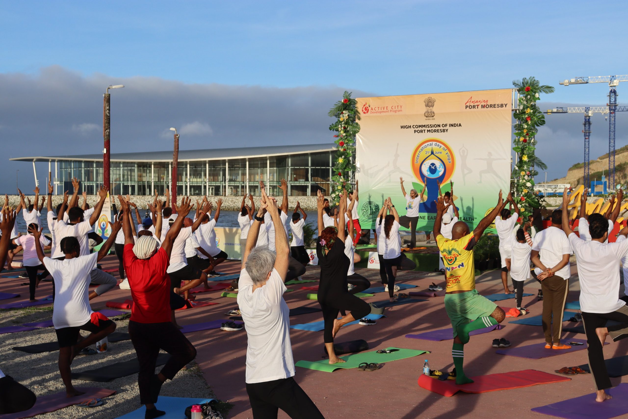 Hundreds across pacific nations participate in International Day of Yoga