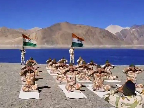 International Yoga Day: Indo-Tibetan Border Police perform yoga at altitude of over 14000 ft