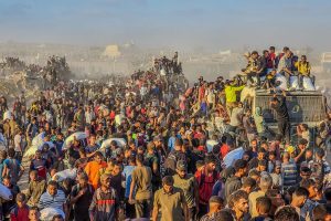 Israeli tanks kill 59 people in Gaza crowd trying to get food aid, medics say
