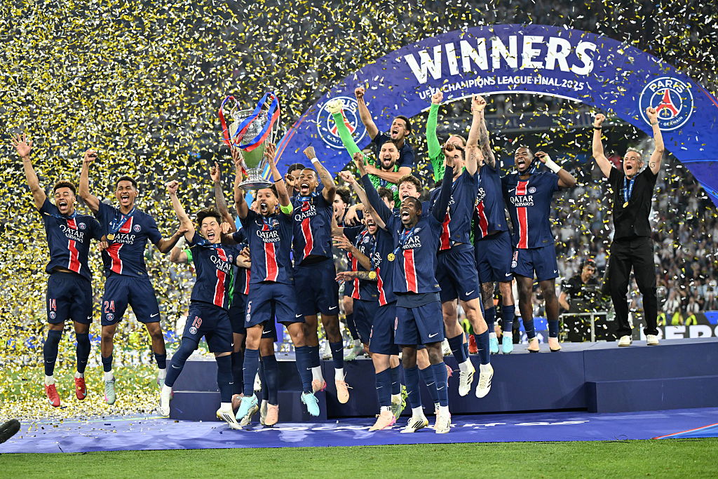 Doue dazzles as PSG humble Inter 5-0 to win first European Cup