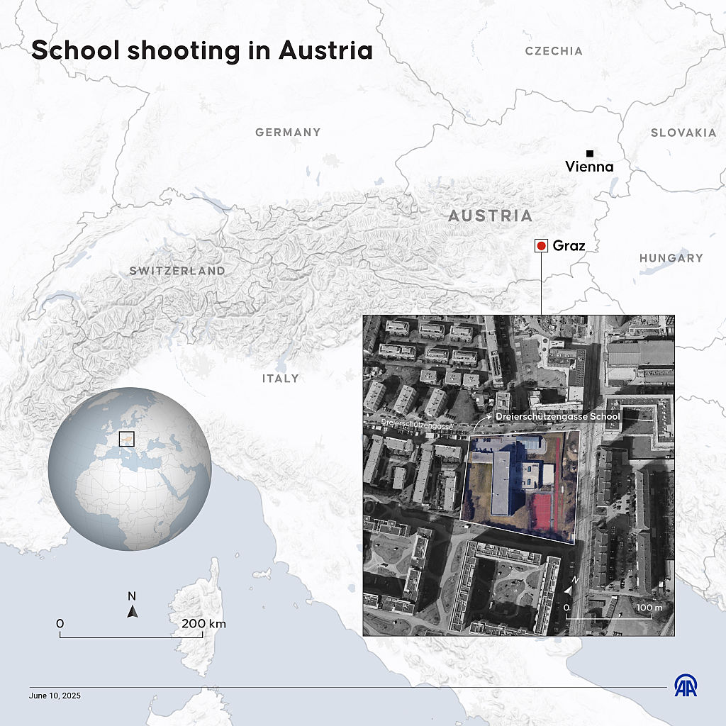 Former pupil kills nine, then himself in shooting at Austrian school