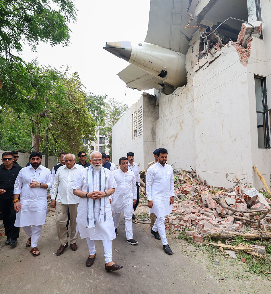 Prime Minister Modi visits site of deadly Air India plane crash in western India