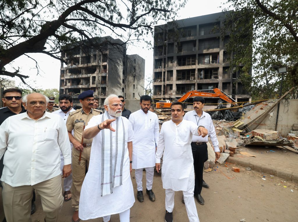 Prime Minister Modi visits site of deadly Air India plane crash in western India