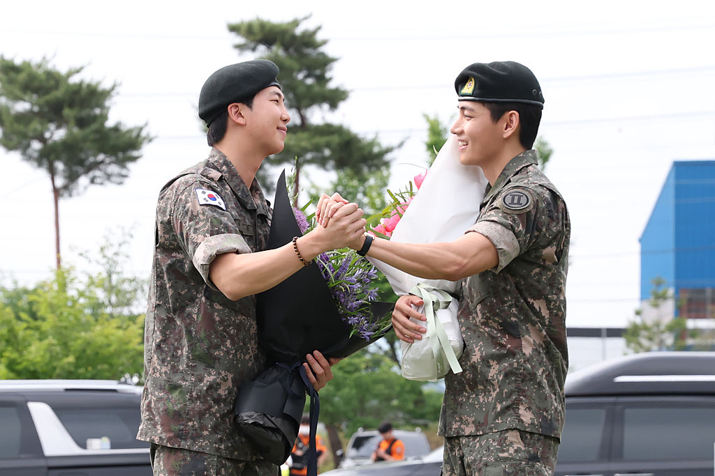 BTS' RM and V Discharged From South Korean Military