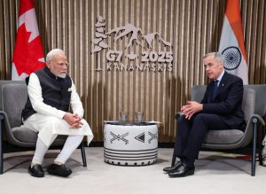 Prime Minister meets Prime Minister Mark Carney on the sidelines of the G7 Summit