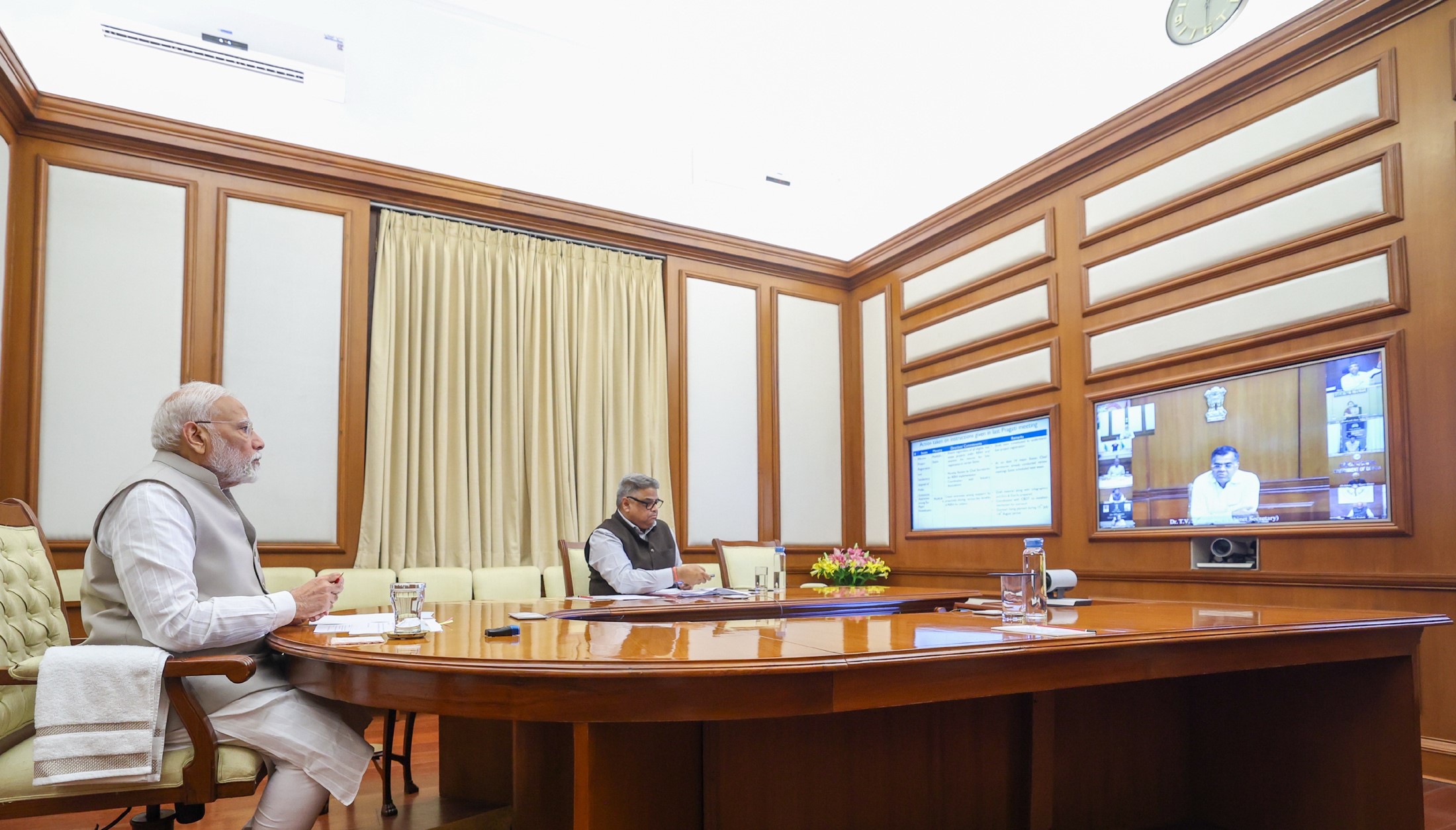 PM Modi chairs 48th PRAGATI meeting; urges health infra push in remote areas, stresses self-reliance in defence
