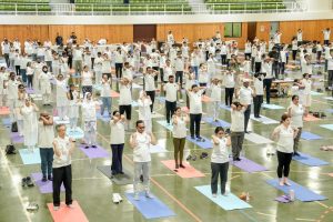 Over 500 gather in Riyadh for 11th International Day of Yoga celebration
