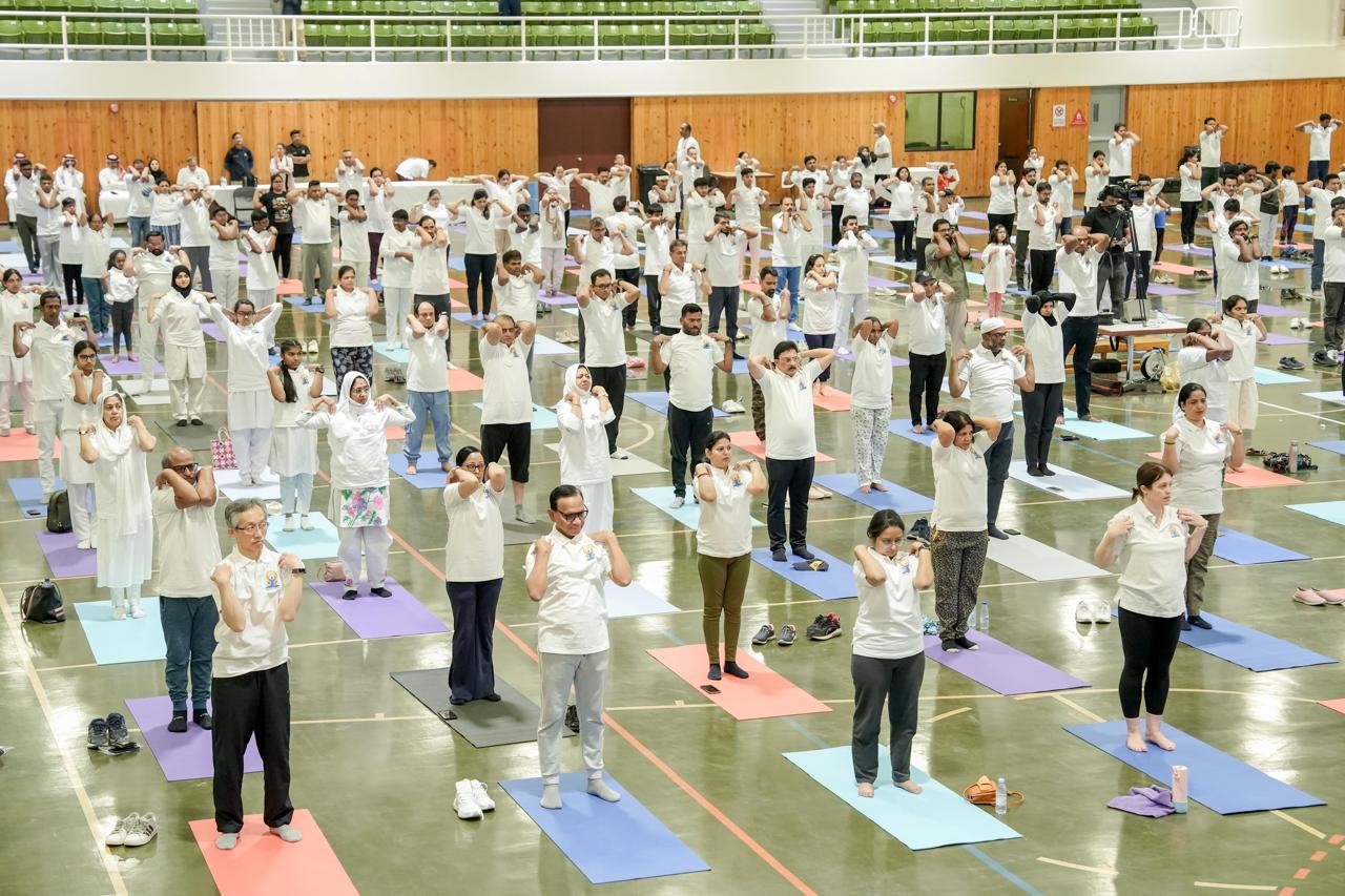 Over 500 gather in Riyadh for 11th International Day of Yoga celebration