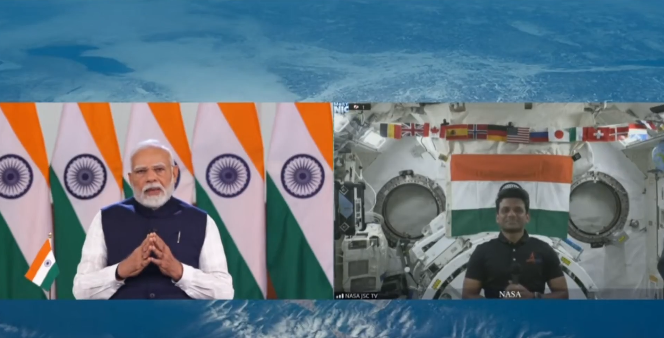 PM Modi interacts with Shubhanshu Shukla, first Indian astronaut aboard ISS