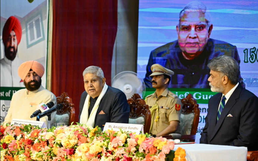 Vice President Jagdeep Dhankhar urges students to embrace national goals and lead change