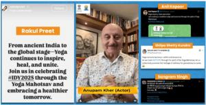 Celebrities rally for yoga ahead of IDY 2025