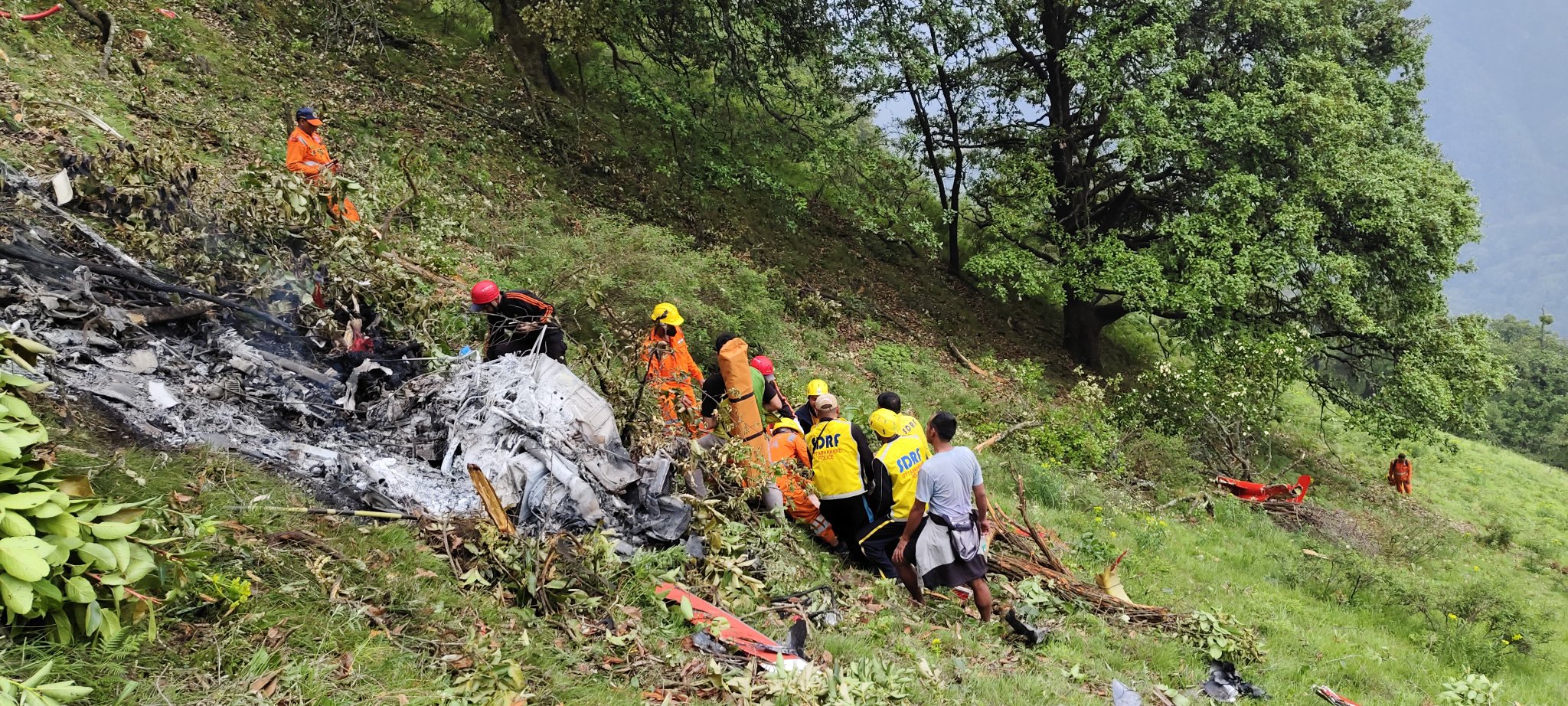 Helicopter crashes in Uttarakhand's Kedarnath