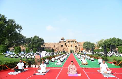 Purana Qila hosts grand celebration of 11th International Day of Yoga
