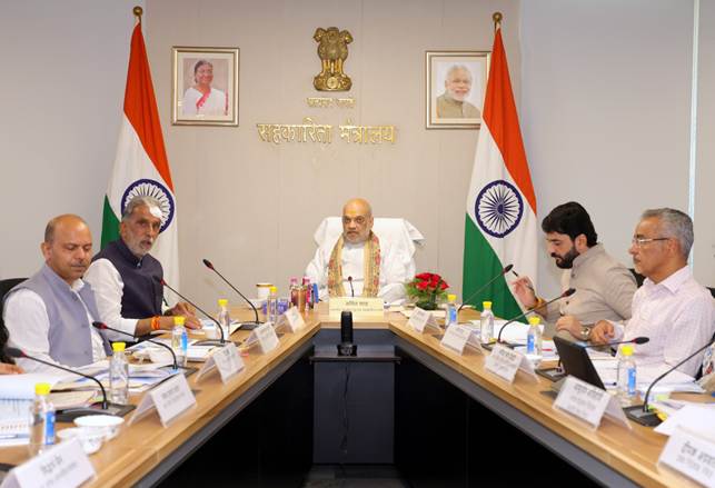 Amit Shah chairs review meeting on world’s largest cooperative food grain storage scheme in New Delhi