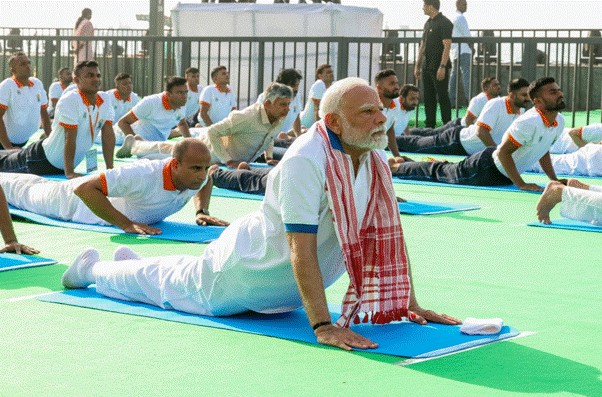 PM Modi leads historic Yoga Day gathering in Visakhapatnam with over 3 lakh participation