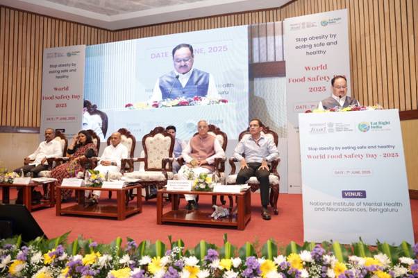Health Minister Nadda launches FSSAI’s ‘Stop Obesity’ campaign on World Food Safety Day 2025