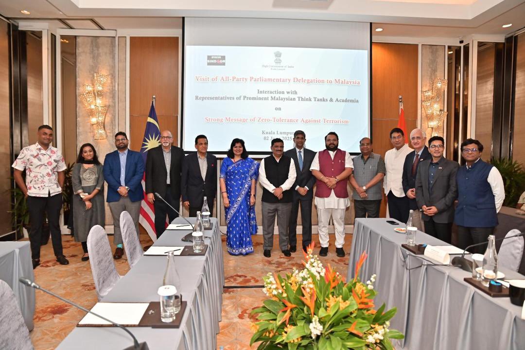 Sanjay Jha-led delegation conveys India’s stance on terrorism to Malaysian political leaders, think-tanks